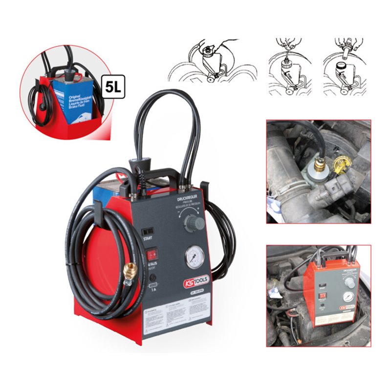 KS Tools Bremsenwartungsgerät KS5, 5 Liter
