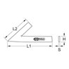 KS Tools Spitzwinkel 45°