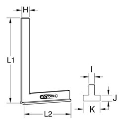 KS Tools Anschlagwinkel, 750mm