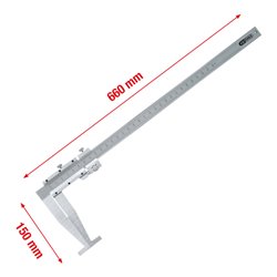 KS Tools LKW Bremstrommeln Messschieber 0-500mm, 660mm