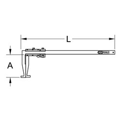 KS Tools LKW Bremstrommeln Messschieber 0-500mm, 660mm