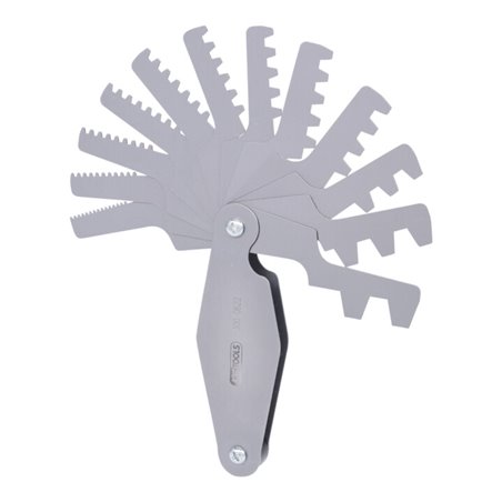 KS Tools Trapez-Gewindestahllehre, für 30° Gewinde, 2-12mm