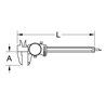KS Tools Uhren-Messschieber, Messgenauigkeit +/-0,02