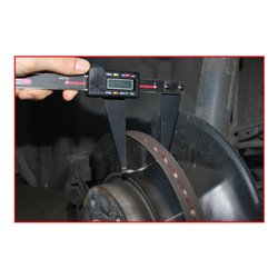 KS Tools Digital-Bremsscheiben-Prüflehre LKW, 0-100mm