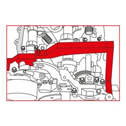 KS Tools BMW / Mini / PSA - Motoreinstell-Werkzeug-Satz, 7-teilig 1,4+1,6 Motoren