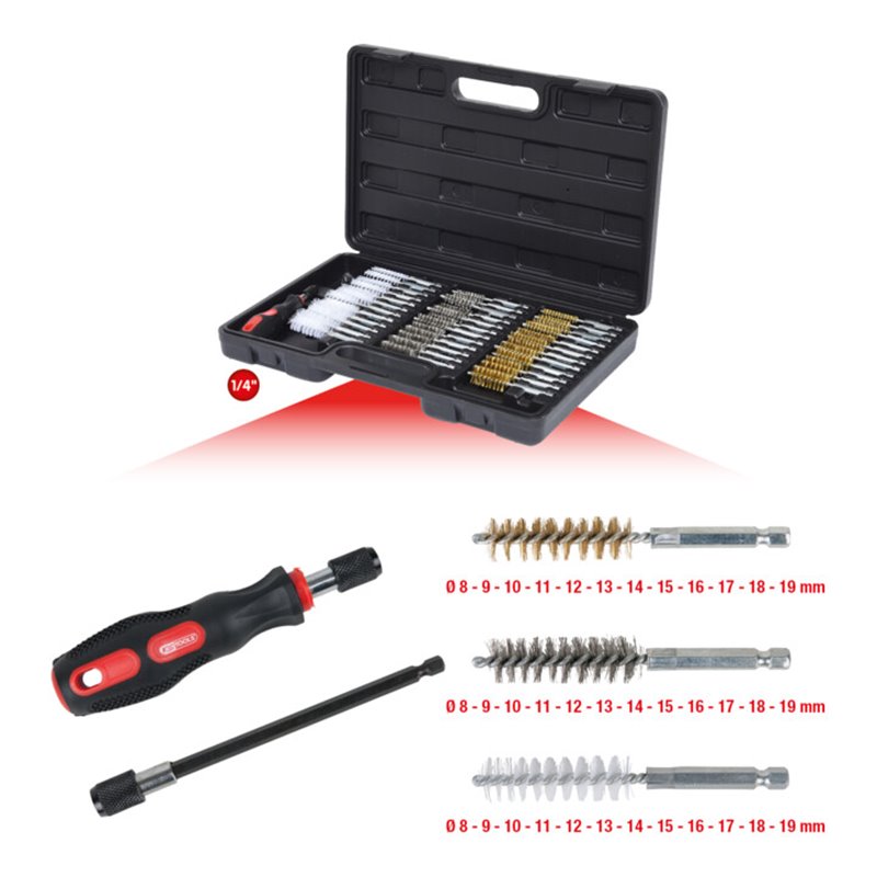 KS Tools MASTER Reinigungs-Bürsten-Satz, 38-tlg.