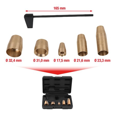 KS Tools Montagehülsen-Satz Pumpe-Düse, 6-teilig