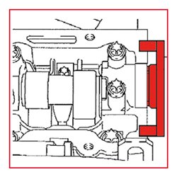 KS Tools GM / Opel / Saab - Motoreinstell-Werkzeug-Satz, 5-teilig 400.0675