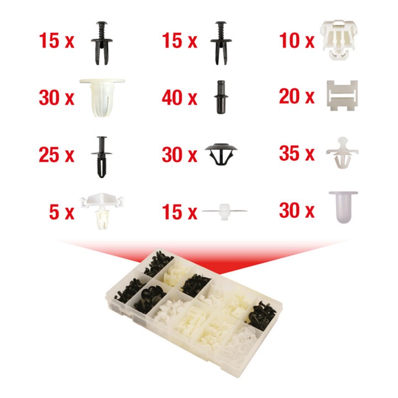 KS Tools Befestigungs-Clip-Satz für Mercedes, 270-teilig