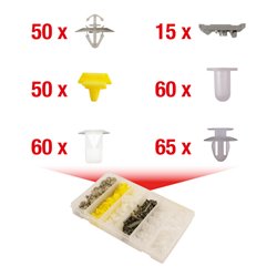 KS Tools Befestigungs-Clip-Satz für Renault, 300-teilig