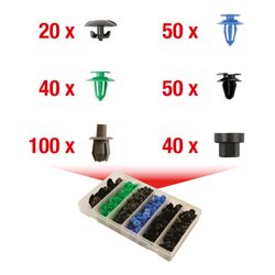 KS Tools Befestigungs-Clip-Satz für Opel, 300-teilig