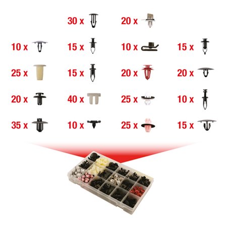 KS Tools Befestigungs-Clip-Satz für Toyota/Lexus, 360-teilig