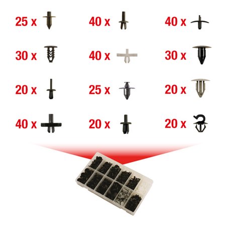 KS Tools Befestigungs-Clip-Satz für Volvo, 350-teilig