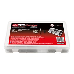KS Tools Befestigungs-Clip-Satz - Schnellverschluss, 400-teilig