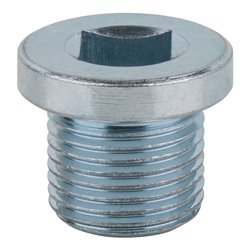 KS Tools Ölablassschraube, Innen4kant 8mm, M18x1,5x16mm, 25er-Pack