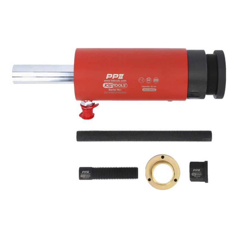 KS Tools Druck- und Zug-Hydraulikzylinder-Satz, 32t, 6-teilig