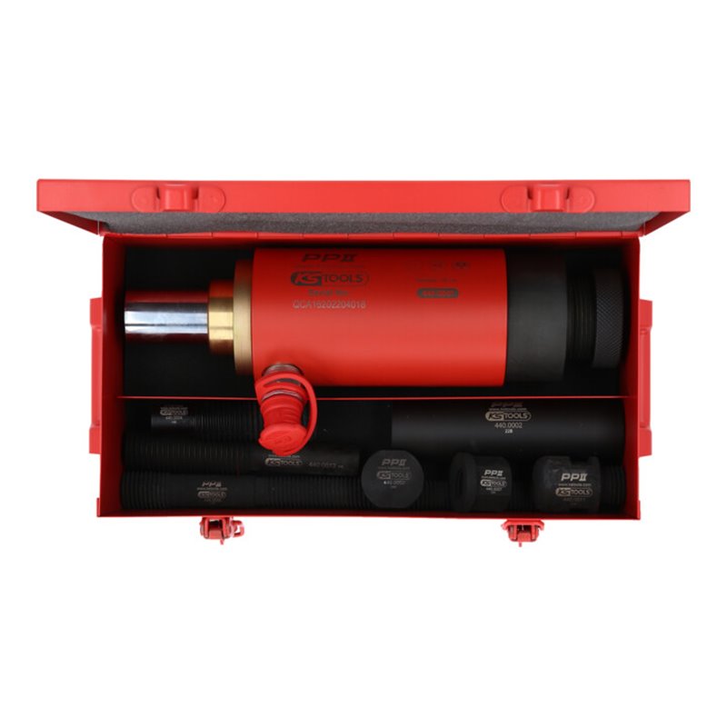KS Tools Druck- und Zug-Hydraulikzylinder-Satz, 16t, 10-teilig