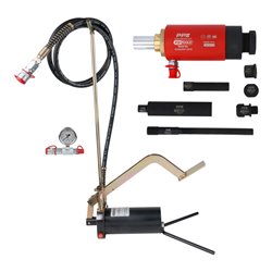 KS Tools Hydraulik-Einheit 22t, mit Hydraulik-Pumpe und Manometer, 15-tlg.