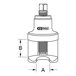 KS Tools Traggelenkzapfen-Ausdrücker, 35mm