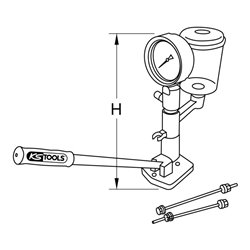 KS Tools Einspritzdüsen-Prüfgerät, 600 bar