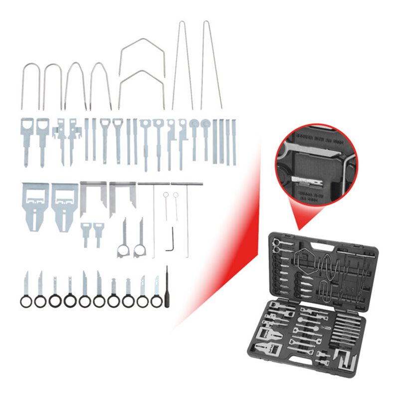 KS Tools Radio-/Navigationssystem Demontage und Montage-Satz, 52-teilig