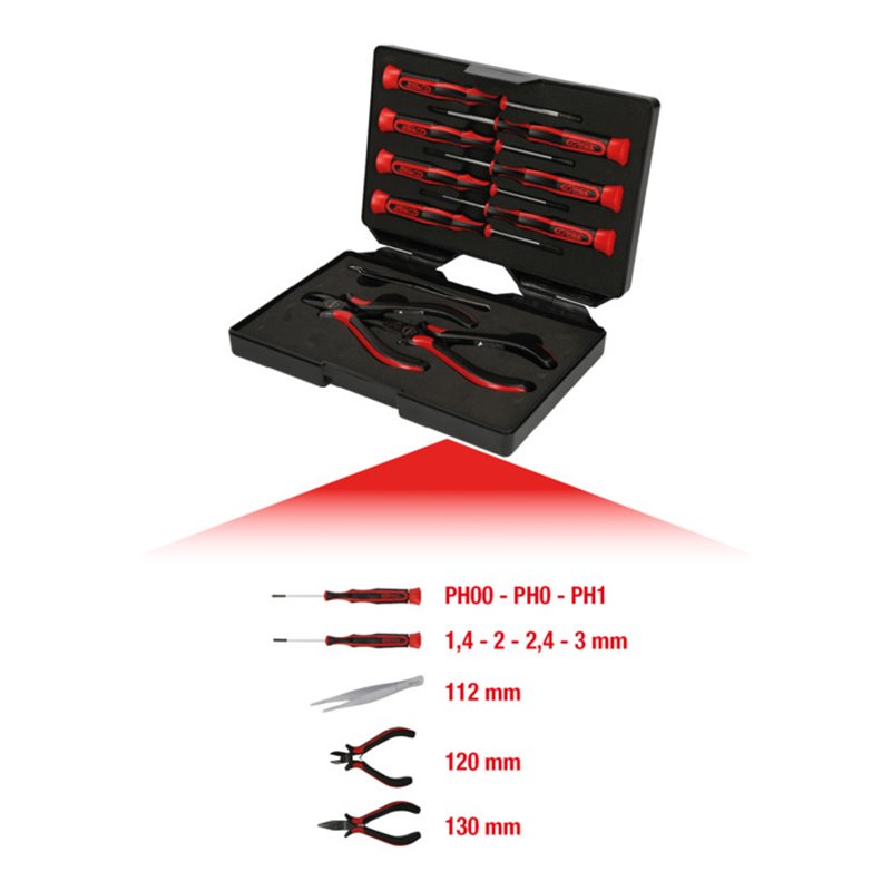 KS Tools Feinmechanik-Werkzeug-Satz, 10-tlg.