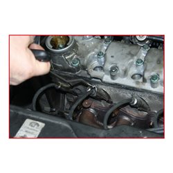 KS Tools T-Griff-Zündkerzenstecker-Abzieher, gebogen, lang