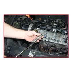 KS Tools T-Griff-Zündkerzenstecker-Abzieher, gebogen, lang