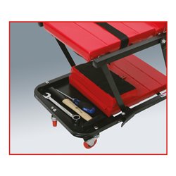 KS Tools Werkstattliege und Klappsitz, 1200x460mm
