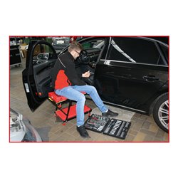 KS Tools Werkstattliege und Klappsitz, 1200x460mm