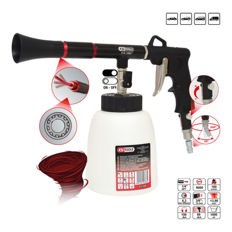 KS Tools Druckluft-Reinigungs-Pistole