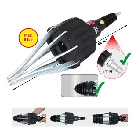 KS Tools Druckluftmontagegerät für Achsmanschetten, 450 mm
