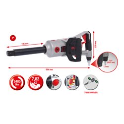 KS Tools 1' superMONSTER Hochleistungs-Druckluft-Schlagschrauber 3405Nm 504 mm