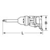 KS Tools 1' superMONSTER Hochleistungs-Druckluft-Schlagschrauber 3405Nm 504 mm
