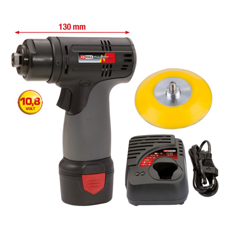 KS Tools Akku-Schleifmaschine, 3.200 U/min 10,8V, mit 1 Akku und 1 Ladegerät