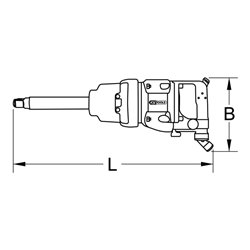 KS Tools 3/4' superMONSTER Hochleistungs-Druckluft-Schlagschrauber 3405Nm 504mm