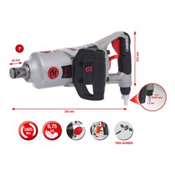 KS Tools 1' superMONSTER Hochleistungs-Druckluft-Schlagschrauber 3405Nm