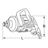 KS Tools 1' superMONSTER Hochleistungs-Druckluft-Schlagschrauber 3405Nm