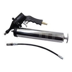 KS Tools Druckluft-Fettpresse mit flexiblem Schlauch und Düse