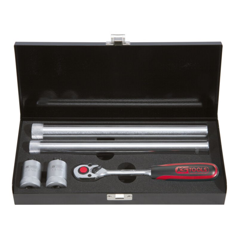 KS Tools 3/8' Drehmoment-Zündkerzen-Einschraubwerkzeug-Satz, 5-teilig