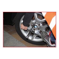 KS Tools Rad-Kreuzschlüssel mit Gleitgelenk für PKW, 1/2'x17x19x21mm