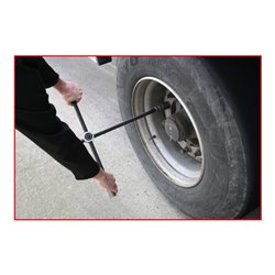 KS Tools Radkreuzschlüssel mit Gleitgelenk f.PKW,3/4'x24x27x32mm