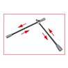 KS Tools Radkreuzschlüssel mit Gleitgelenk f.PKW,3/4'x24x27x32mm