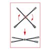 KS Tools Radkreuzschlüssel mit Gleitgelenk f.PKW,3/4'x24x27x32mm