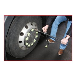 KS Tools Radkreuzschlüssel mit Gleitgelenk f.PKW,3/4'x24x27x32mm