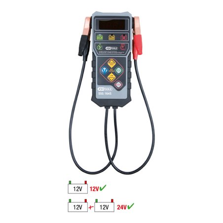 KS Tools 12V Digital-Batterietester Arbeitsbereich DIN 100-800 CCA