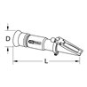 KS Tools Refraktometer - optisches Prüfgerät für Batterieflüssigkeit, Frostschutzmittel und AdBlue®-Zusätze