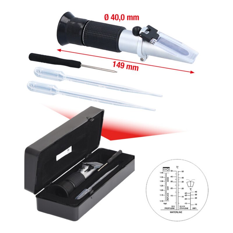 KS Tools Refraktometer Kühlflüssigkeit / Batteriesäure