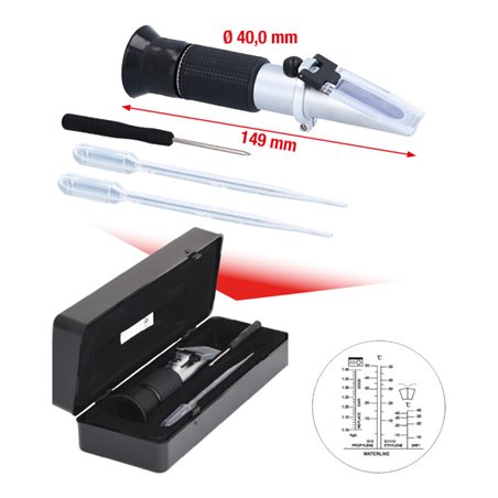 KS Tools Refraktometer Kühlflüssigkeit / Batteriesäure
