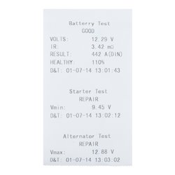 KS Tools 12-V-Digital-Batterie- und Ladesystemtester mit integriertem Drucker